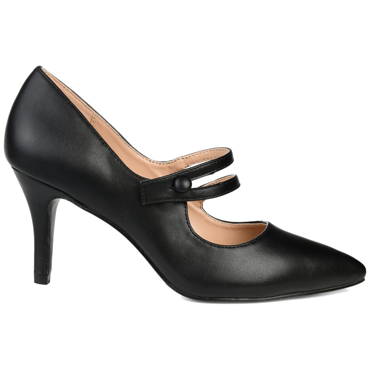 Shoes, Black Patent 3 Multi Strap Ballet Mary Jane Block Heels Size 45 115  12 13