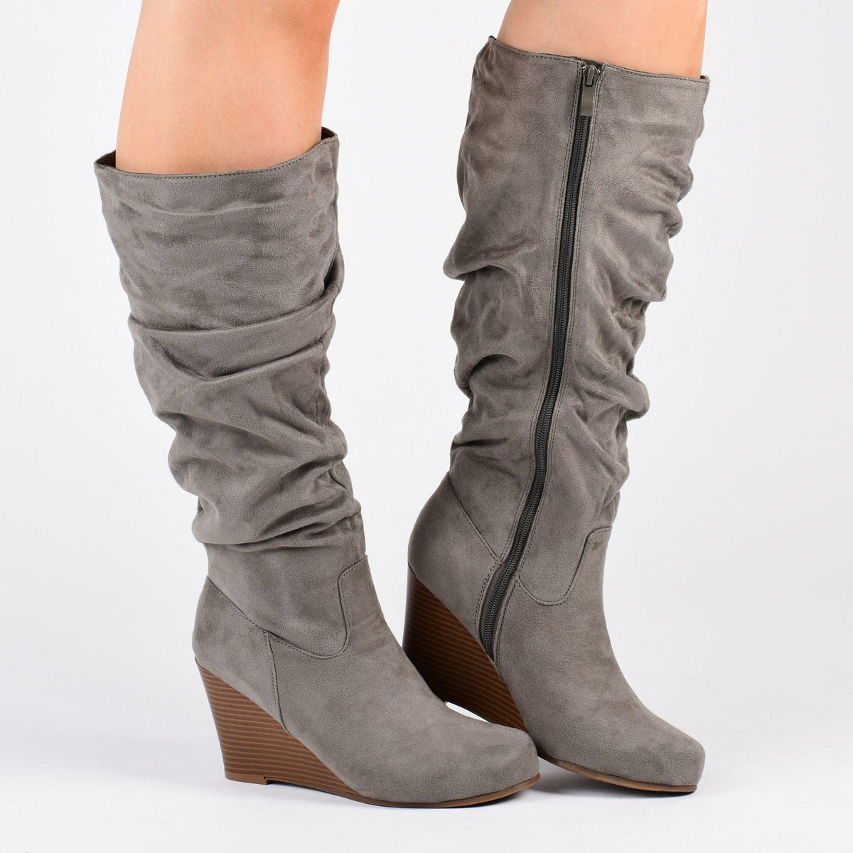 Varin wide shop calf wedge boots