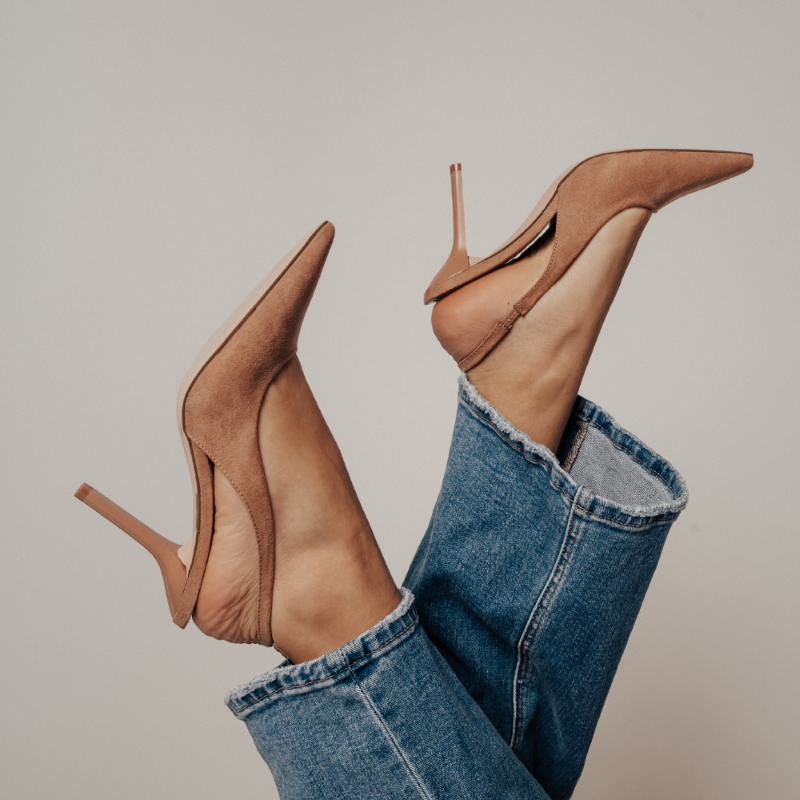 bone colored pumps