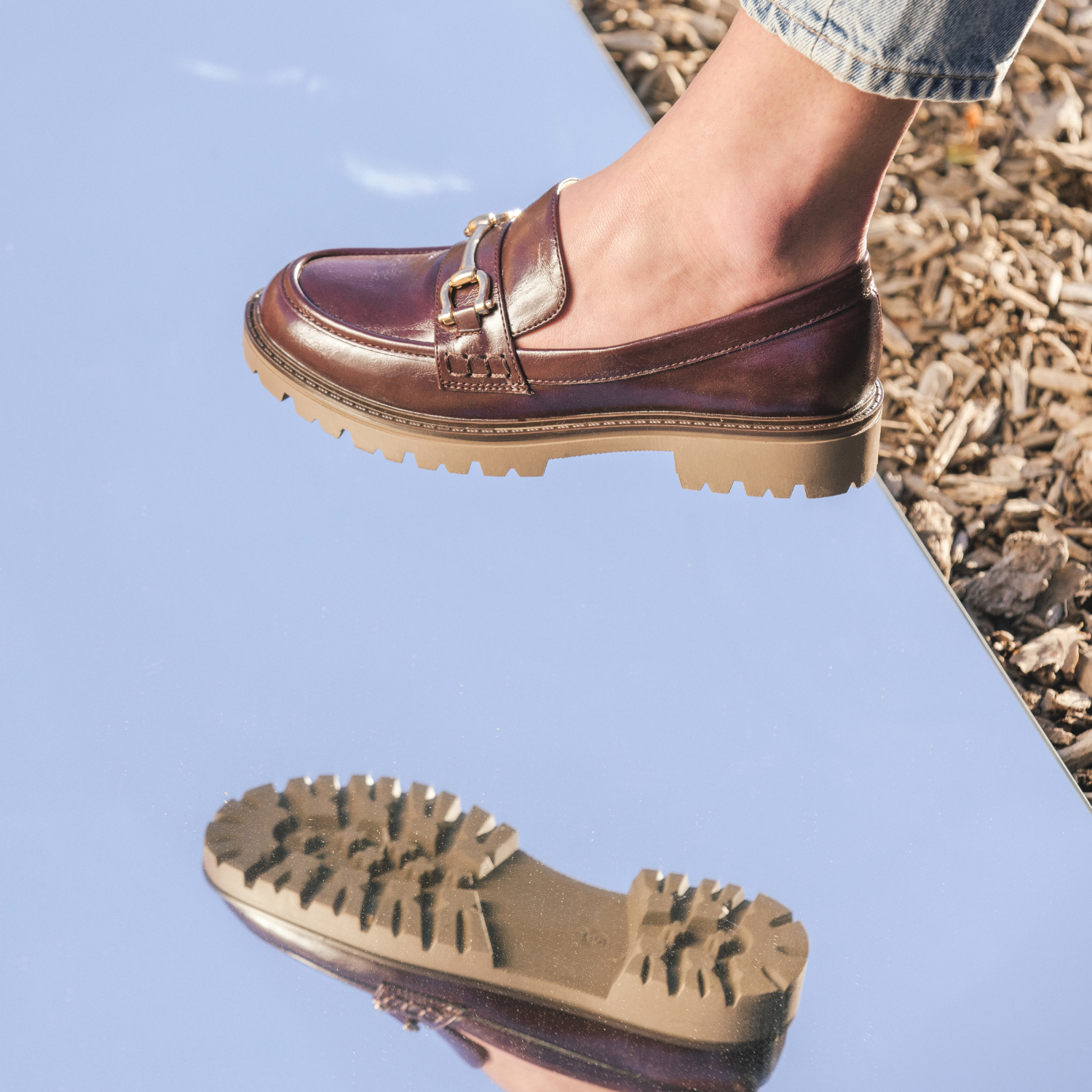 JESSAMEY HORSE BIT LOAFER FLATS