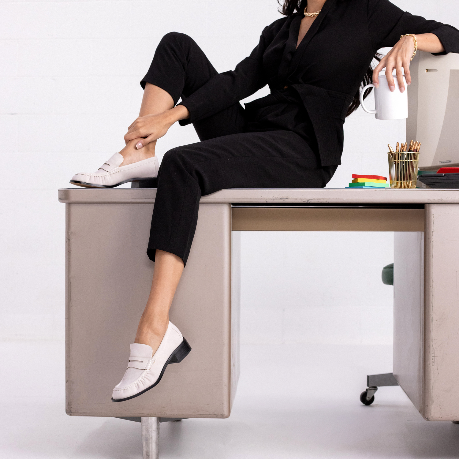 DANNA PENNY LOAFER - Bone