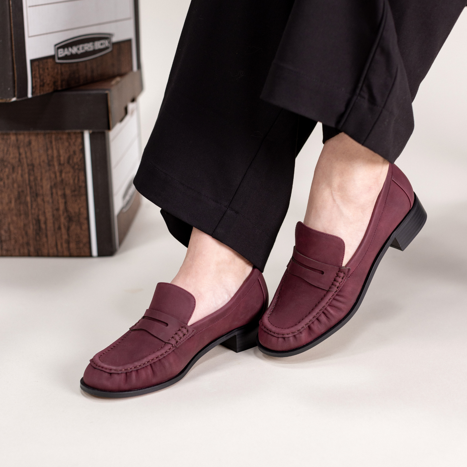 DANNA PENNY LOAFER - Oxblood