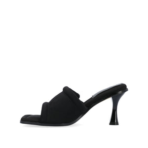 ADDRIEL MULE HEELS IN VEGAN LEATHER - Black