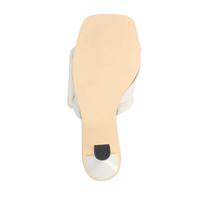 ADDRIEL MULE HEELS IN VEGAN LEATHER - Bone