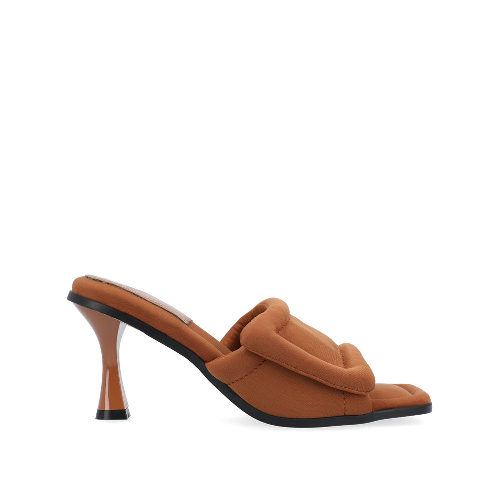 ADDRIEL MULE HEELS IN FAUX LEATHER