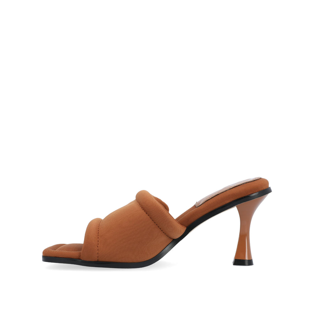 ADDRIEL MULE HEELS IN FAUX LEATHER