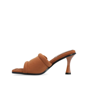 ADDRIEL MULE HEELS IN VEGAN LEATHER - Tan