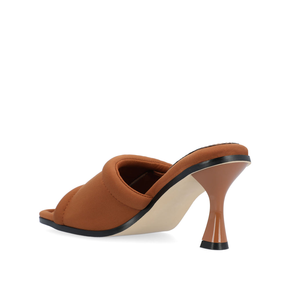 ADDRIEL MULE HEELS IN FAUX LEATHER