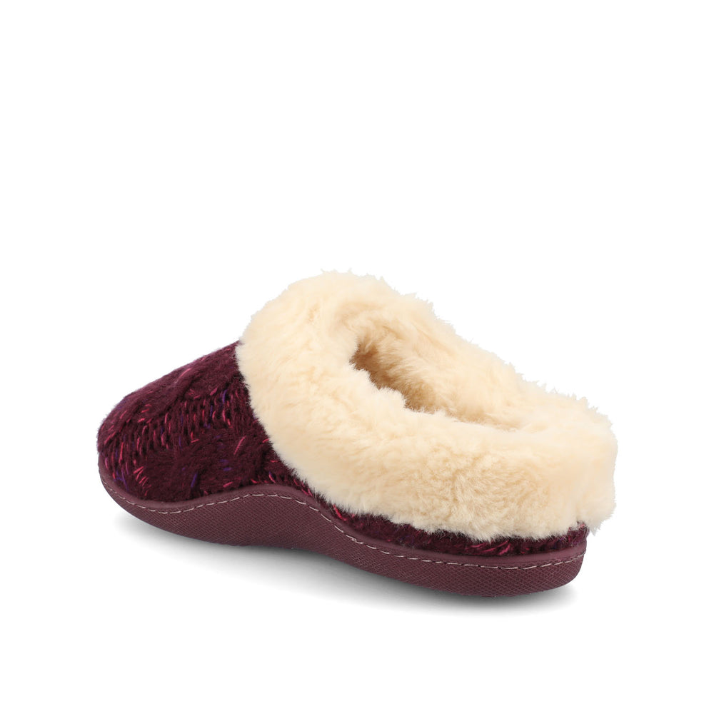 ADIAH SLIPPERS IN SWEATER CABLE KNIT