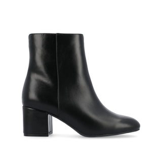 ADRIA SQUARE-TOE BOOTIES IN FAUX LEATHER