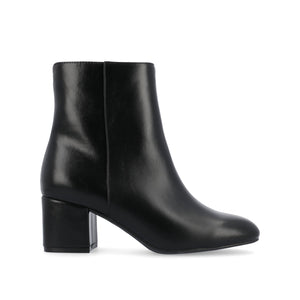 ADRIA SQUARE-TOE BOOTIES IN VEGAN LEATHER - Black
