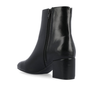 ADRIA SQUARE-TOE BOOTIES IN VEGAN LEATHER - Black