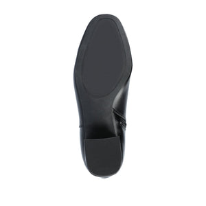 ADRIA SQUARE-TOE BOOTIES IN VEGAN LEATHER - Black