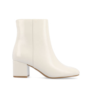 ADRIA SQUARE-TOE BOOTIES IN FAUX LEATHER