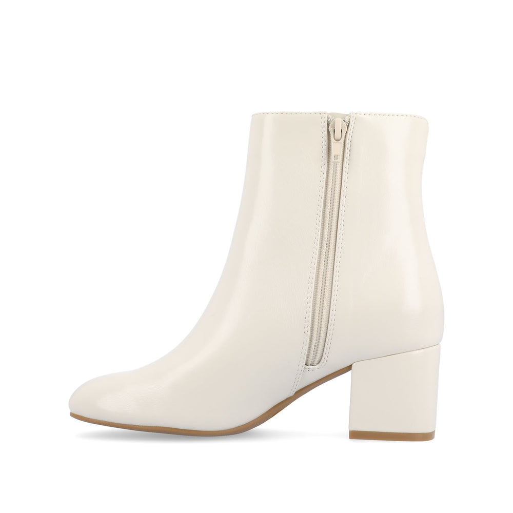 ADRIA SQUARE-TOE BOOTIES IN FAUX LEATHER