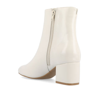 ADRIA SQUARE-TOE BOOTIES IN FAUX LEATHER