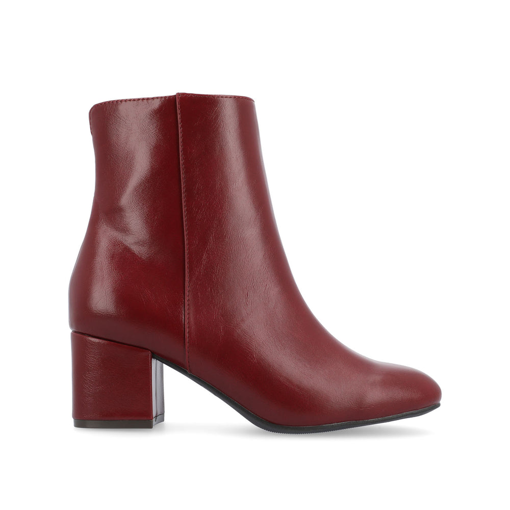 ADRIA SQUARE-TOE BOOTIES IN FAUX LEATHER