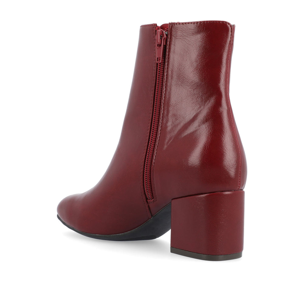 ADRIA SQUARE-TOE BOOTIES IN FAUX LEATHER