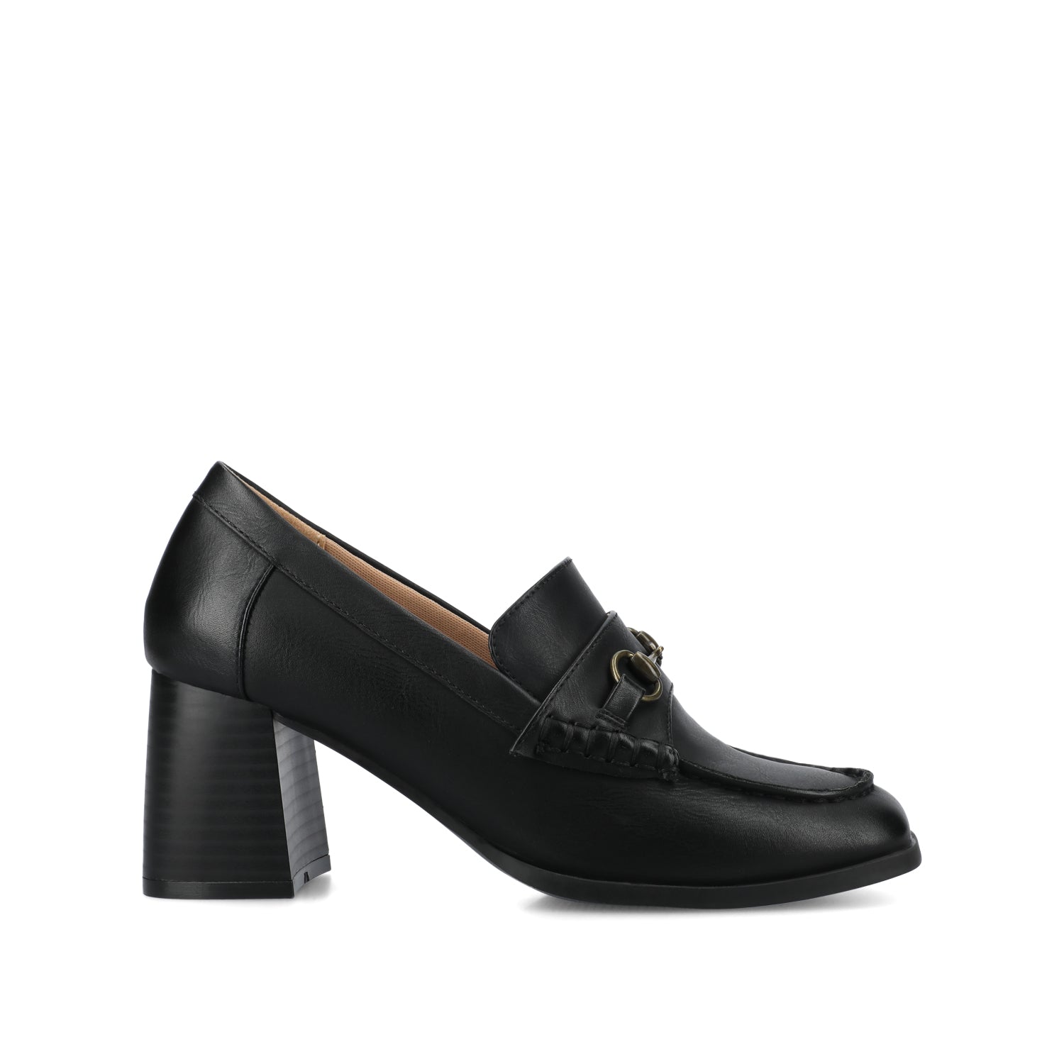 AISHA MOC TOE PUMPS - Black