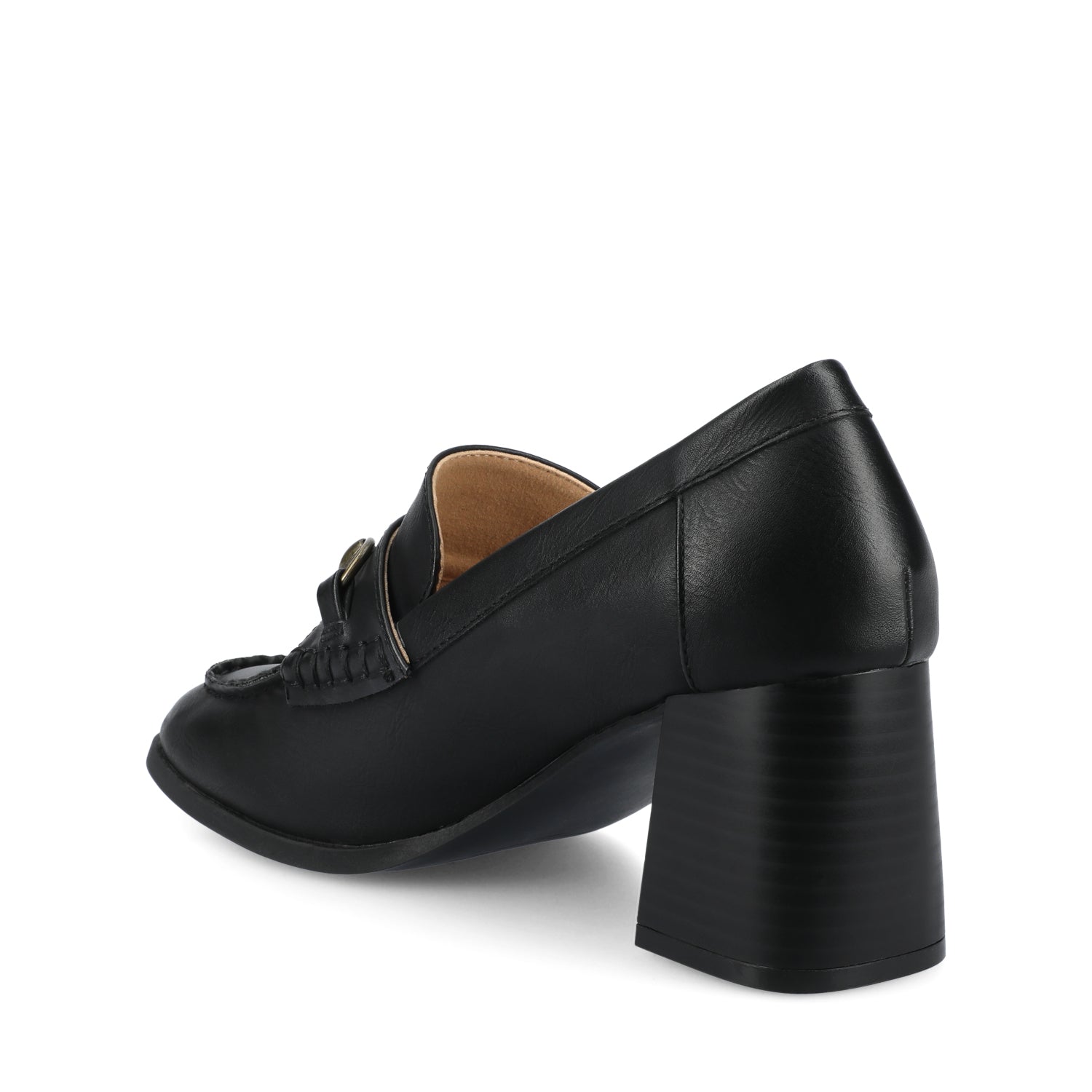 AISHA MOC TOE PUMPS - Black