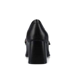 AISHA MOC TOE PUMPS - Black