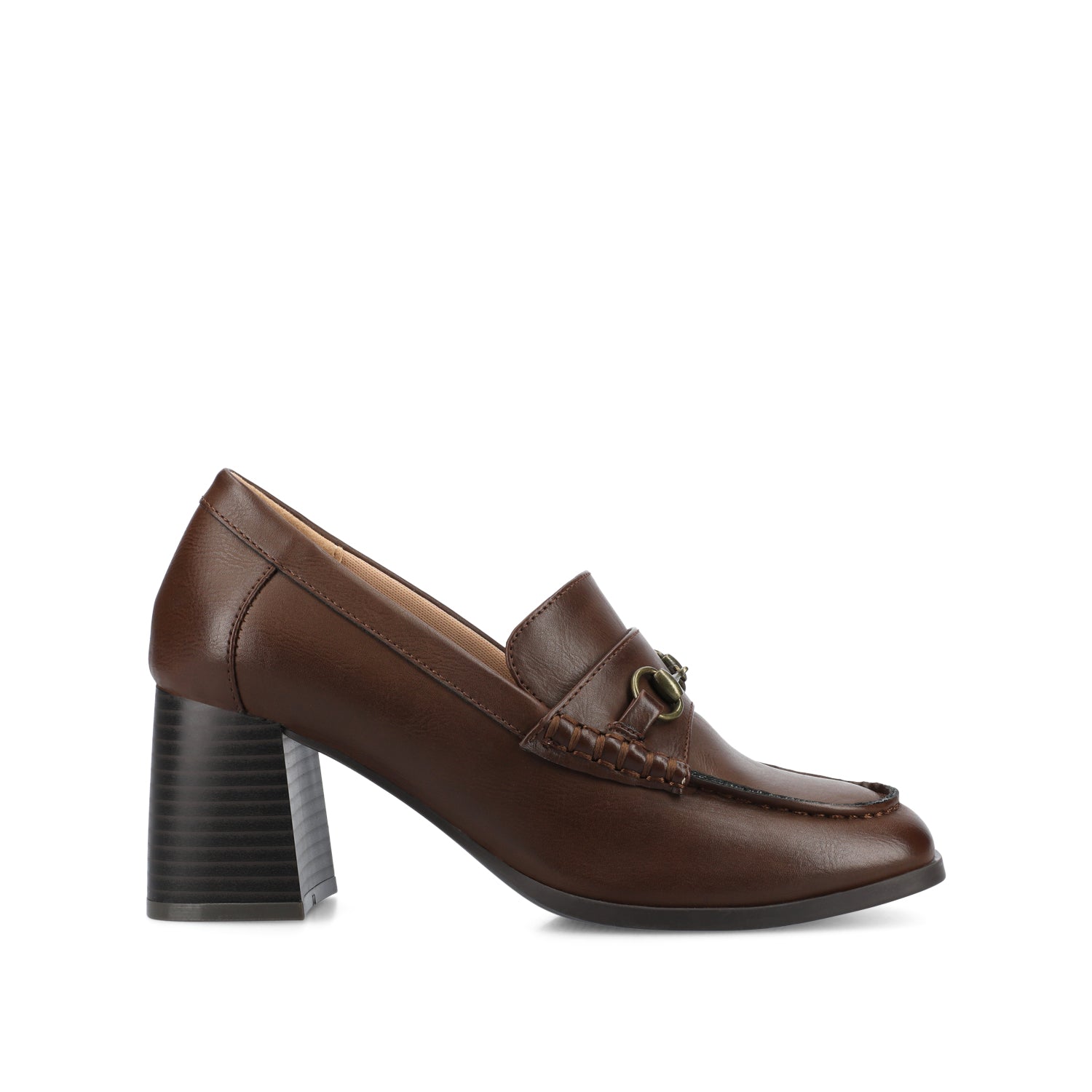 AISHA MOC TOE PUMPS - Chocolate