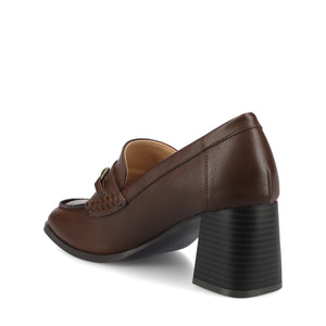 AISHA MOC TOE PUMPS - Chocolate
