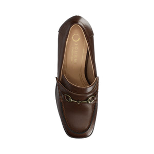 AISHA MOC TOE PUMPS - Chocolate