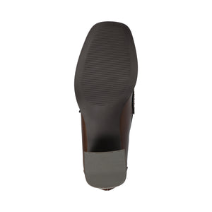 AISHA MOC TOE PUMPS - Chocolate