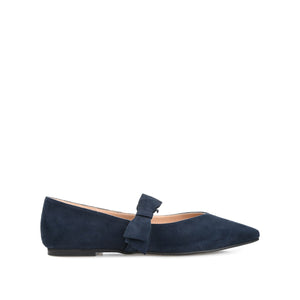 AIZLYNN MARY JANE FLATS IN WIDE - Navy Nubuck