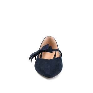 AIZLYNN MARY JANE FLATS IN FAUX SUEDE - Navy Nubuck