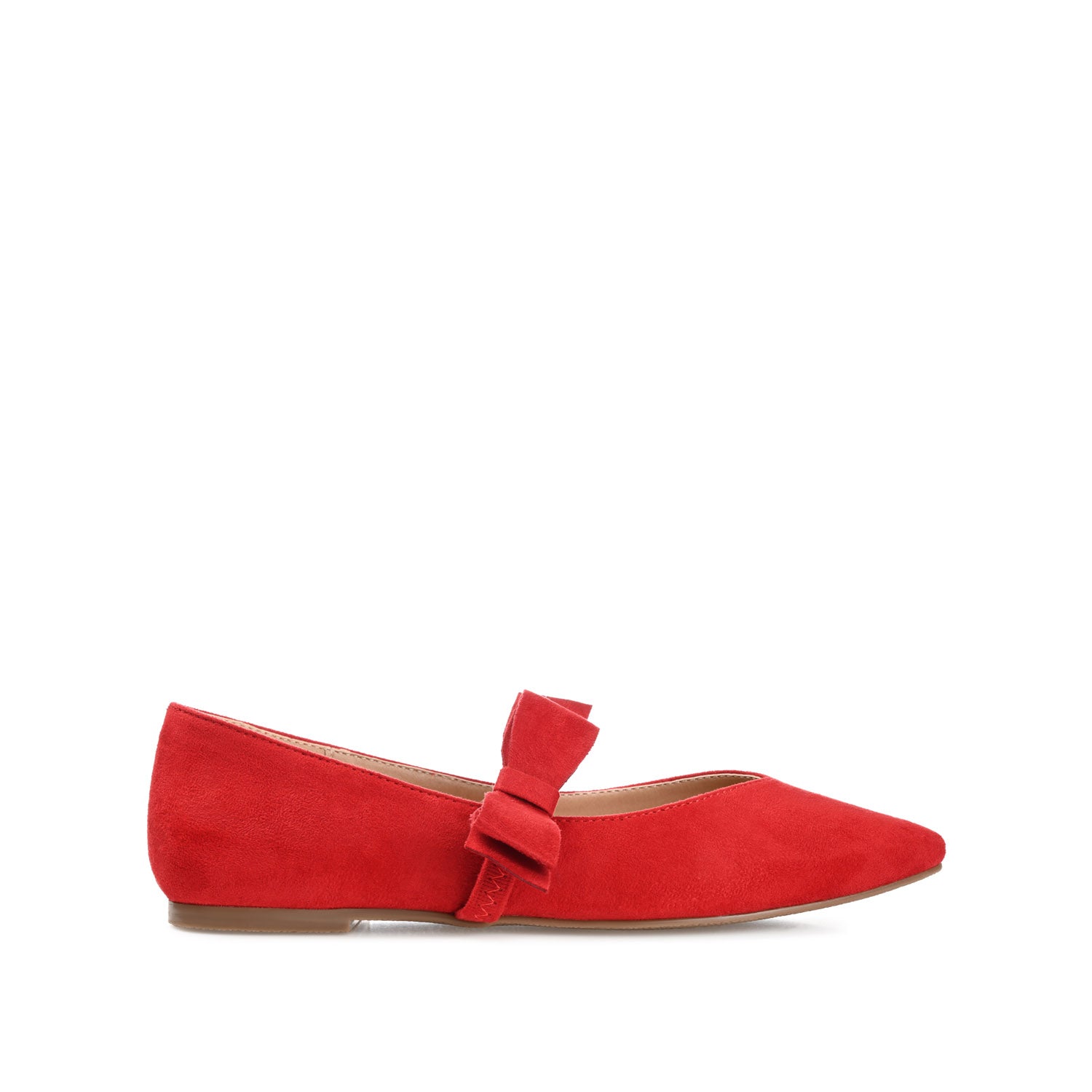 AIZLYNN MARY JANE FLATS IN FAUX SUEDE