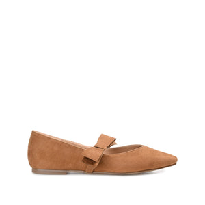 AIZLYNN MARY JANE FLATS IN FAUX SUEDE - Tan