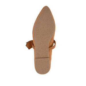 AIZLYNN MARY JANE FLATS IN FAUX SUEDE - Tan