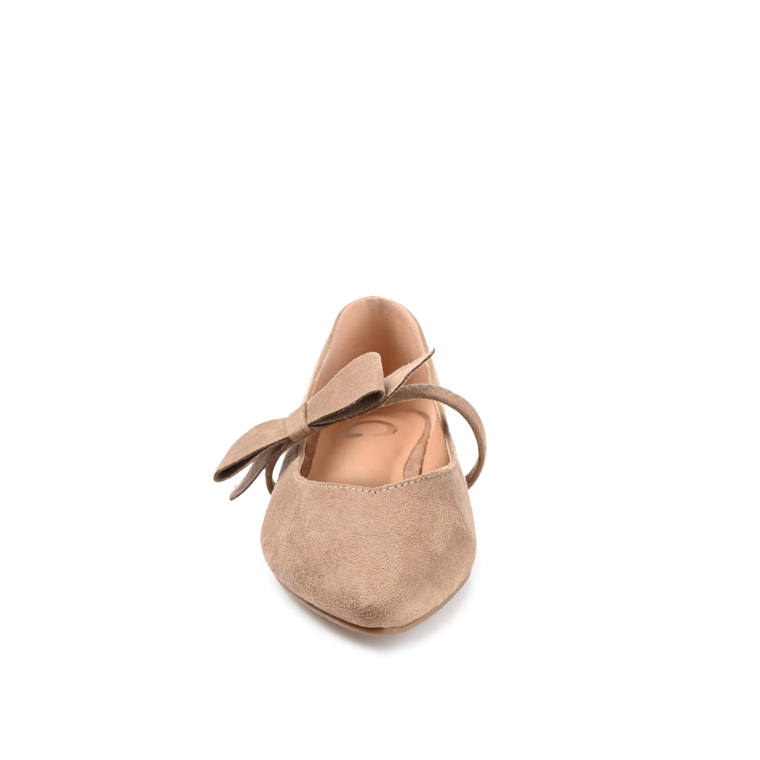 AIZLYNN MARY JANE FLATS IN FAUX SUEDE - Taupe
