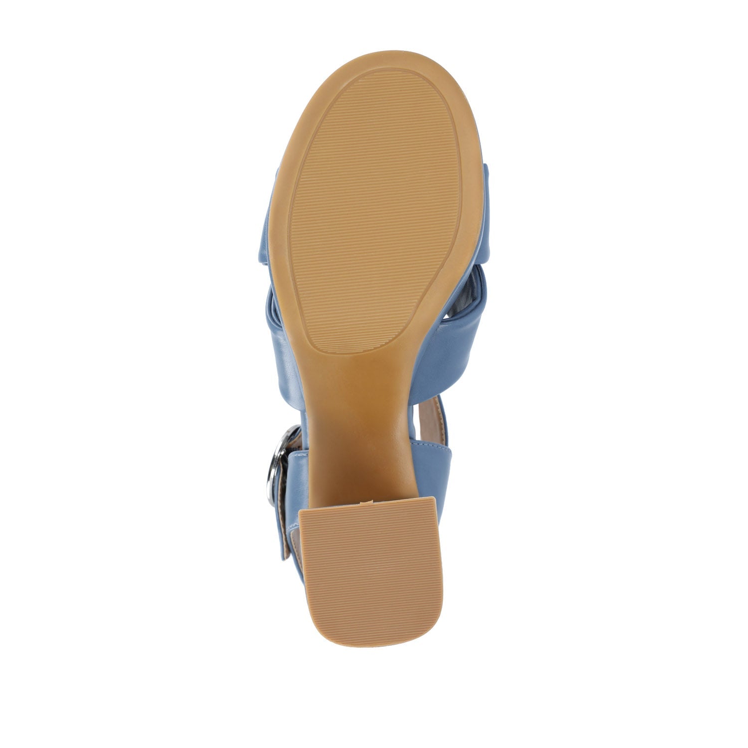 AKEELY STRAPPY HEELS IN VEGAN LEATHER - Blue