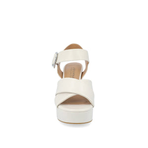 AKEELY STRAPPY HEELS IN VEGAN LEATHER - Bone