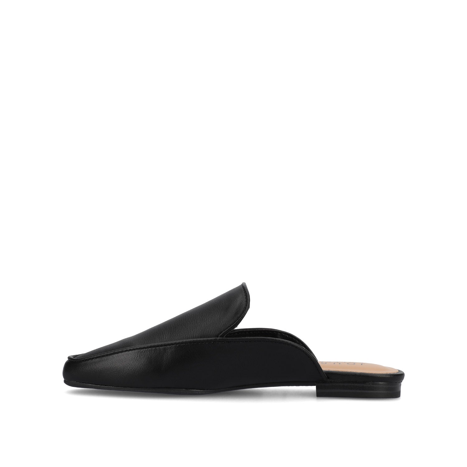 AKZA MULED LOAFER FLATS IN WIDE - Black PU