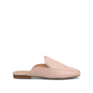 AKZA MULED LOAFER FLATS IN WIDE - Blush PU