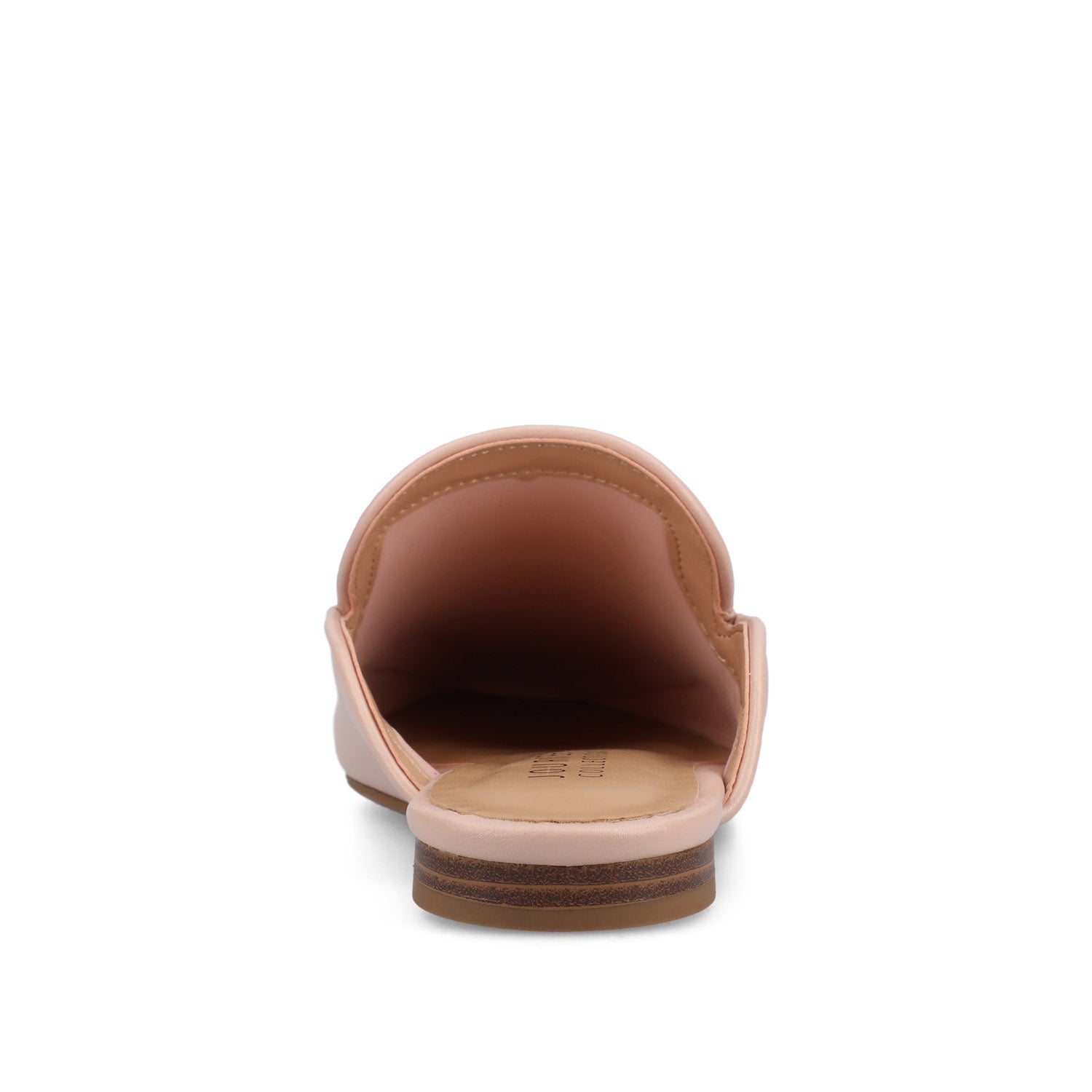 AKZA MULED LOAFER FLATS IN WIDE - Blush PU