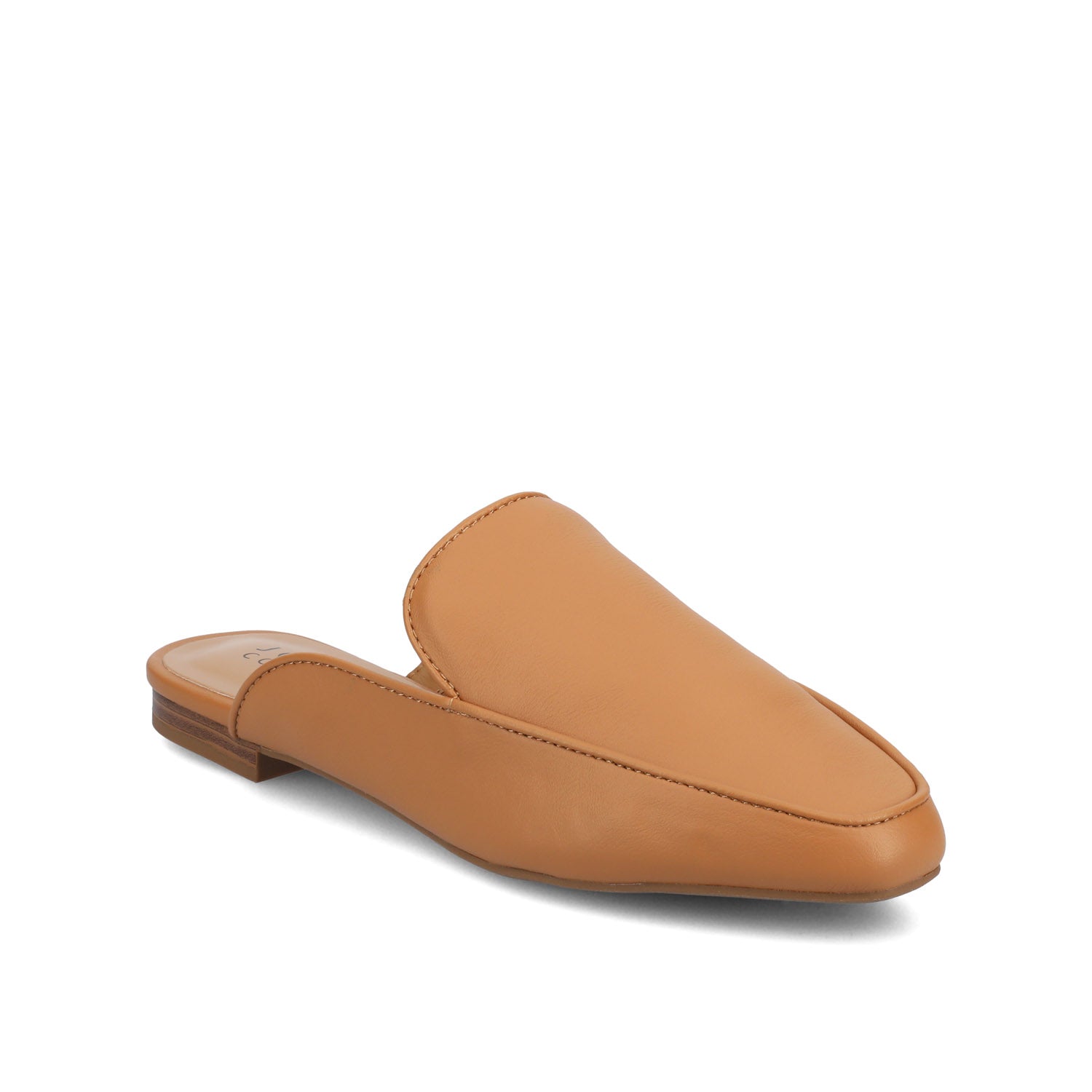 AKZA MULED LOAFER FLATS - Cognac PU