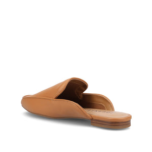 AKZA MULED LOAFER FLATS - Cognac PU