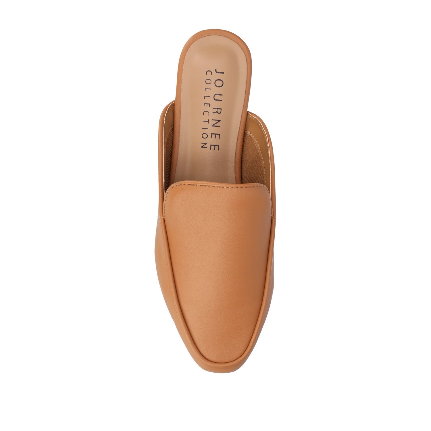 AKZA MULED LOAFER FLATS - Cognac PU