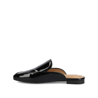 AKZA MULED LOAFER FLATS IN FAUX LEATHER