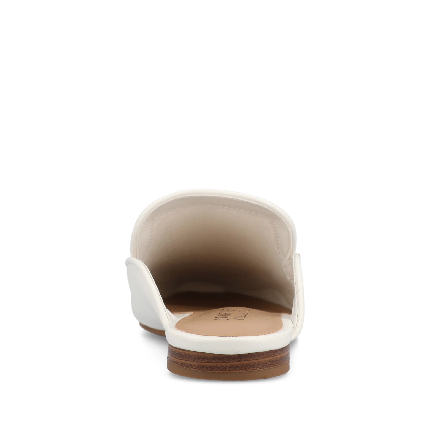 AKZA MULED LOAFER FLATS - White PU