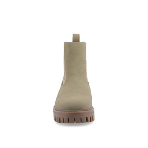 ALARA CHELSEA BOOTIES IN WIDE - Green PU