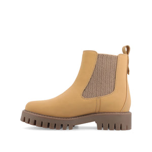 ALARA CHELSEA BOOTIES IN VEGAN LEATHER - Natural PU