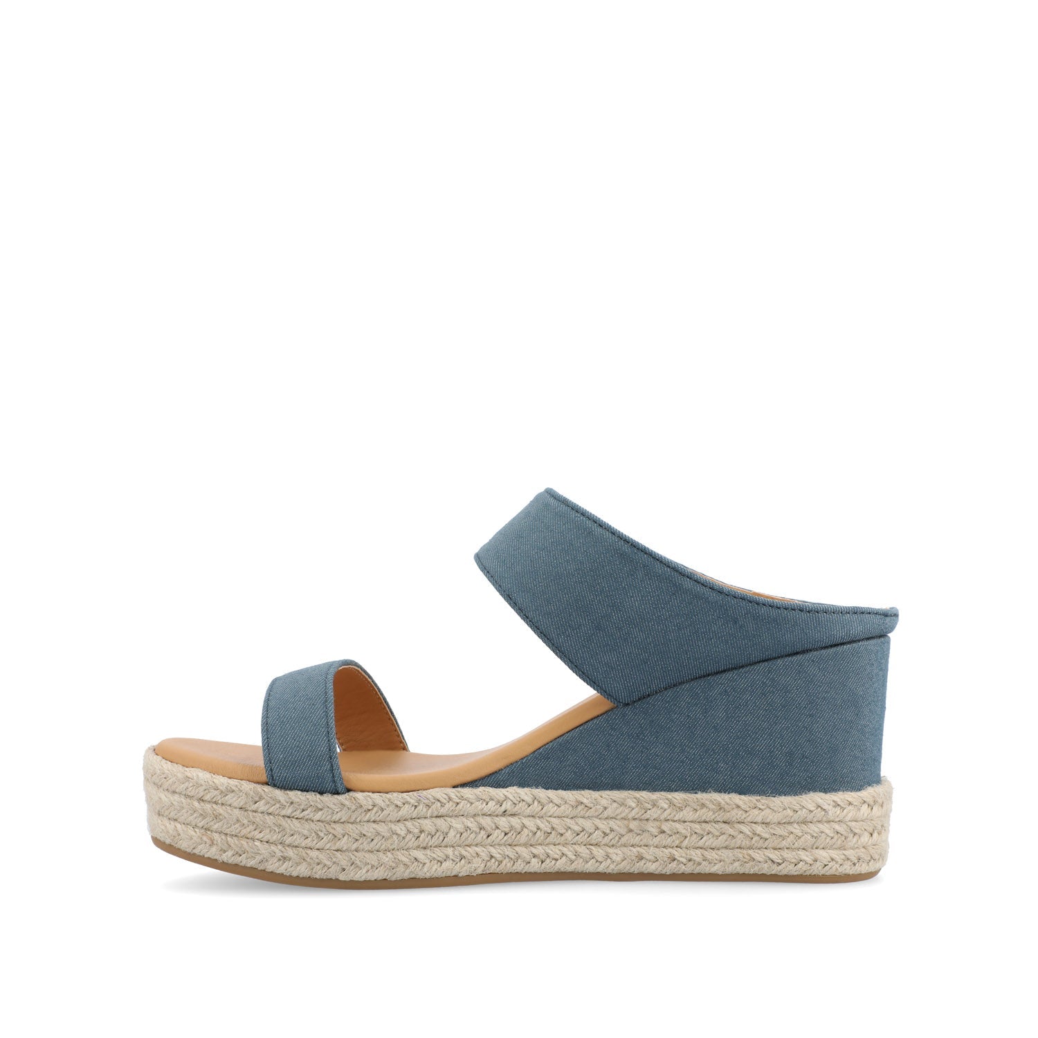 ALISSA WEDGE HEELED SANDALS - Classic Blue Denim