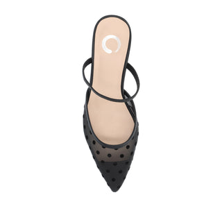 ALLANA POINTED TOE KITTEN HEELS IN MESH