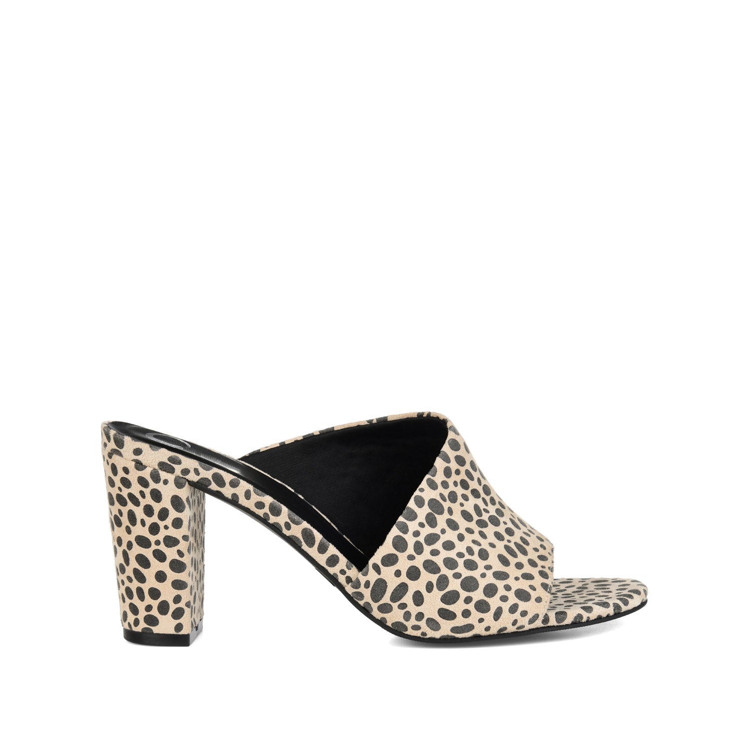 ALLEA BLOCK HEELS IN FAUX SUEDE - Cheetah Faux Suede 2